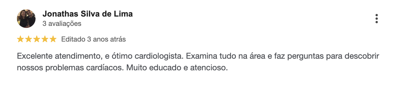 Depoimento de paciente — Dr. David Neto