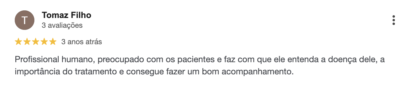Depoimento de paciente — Dr. David Neto